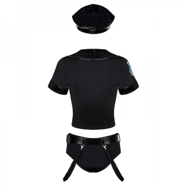 Police set Costume 6 pièces - Noir