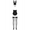 Bunny body Costume de  5 pcs - Noir