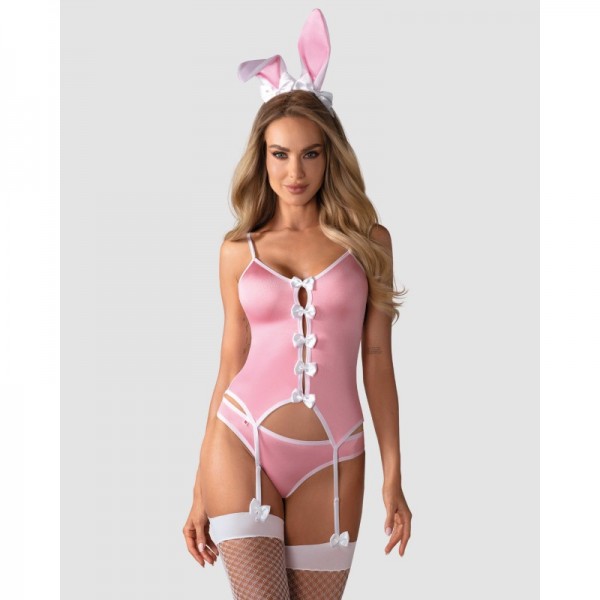 Bunny suit Costume Lapin 4 pcs rose