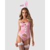 Bunny suit Costume Lapin 4 pcs rose