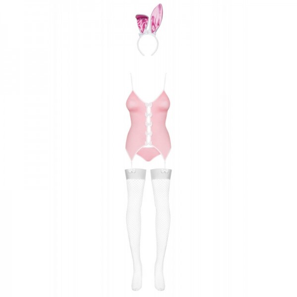 Bunny suit Costume Lapin 4 pcs rose