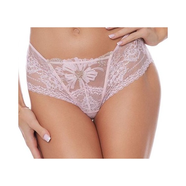 EPHEMERE culotte en dentelle rose & tulle brodé 💖