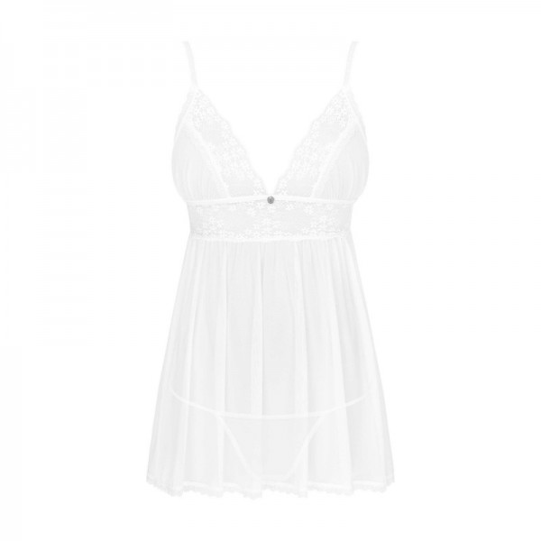 Nuisette /Babydoll HEAVENLLY- Blanca