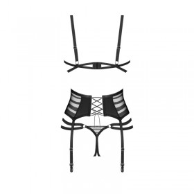 LUNE BELLIS ensemble ouvert 3 pièces - Noir