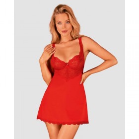 Nuisette rouge AMOR CHERRIS  string assorti