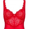 Nuisette rouge AMOR CHERRIS  string assorti
