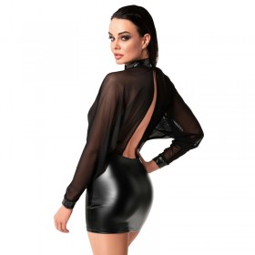 Noir Handmade F348 Opium mini robe noire