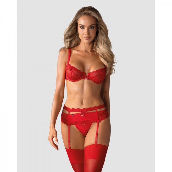 Ensemble 3 pcs HEARTINA - Rouge