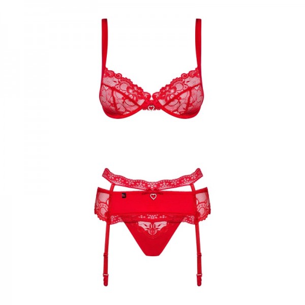 Ensemble 3 pcs HEARTINA - Rouge