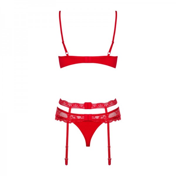 Ensemble 3 pcs HEARTINA - Rouge