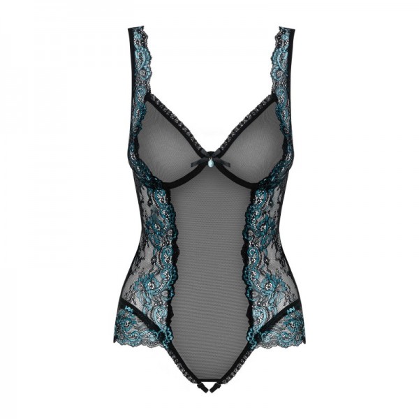 AMANTA Body ouvert - Noir et Turquoise