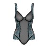 AMANTA Body ouvert - Noir et Turquoise