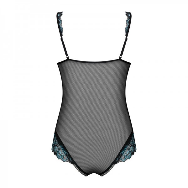 AMANTA Body ouvert - Noir et Turquoise