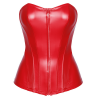 Corset Rouge F355 MYSTERIA  - Noir Handmade