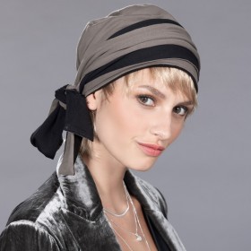 Foulard chimio AMA Black & Taupe
