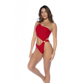 Maillot de bain 1 pièce rouge