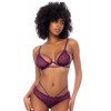 Ensemble de lingerie sexy framboise 2 pièces