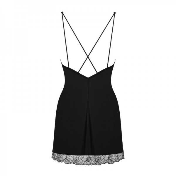 Nuisette et  string noir BELLA ROU   - Madonna Lingerie