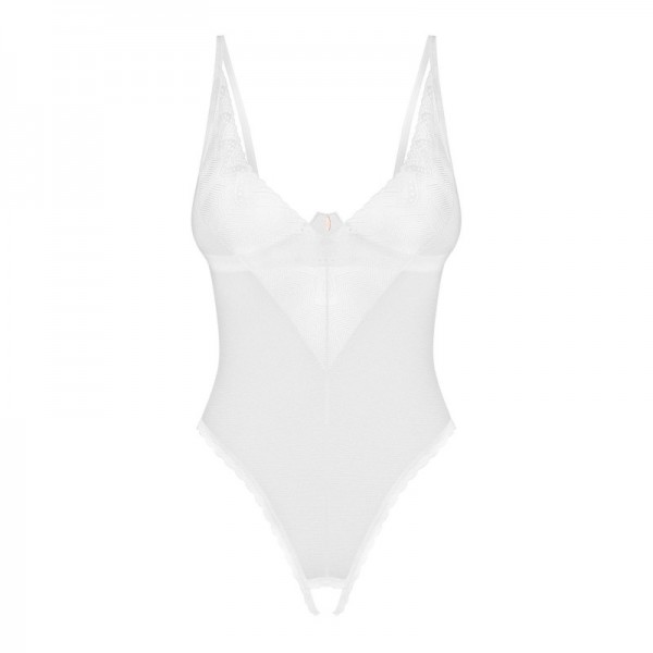 Body ouvert Alissium Blanc - Obsessive