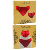Culotte rouge en dentelle avec nœud en satin