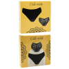 Culotte noire en dentelle avec nœud en satin
