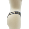 String gris ouvert  avec bijou couleur et chaîne dorée