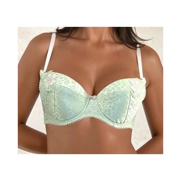 Tendre Satin Push - up vert tendre