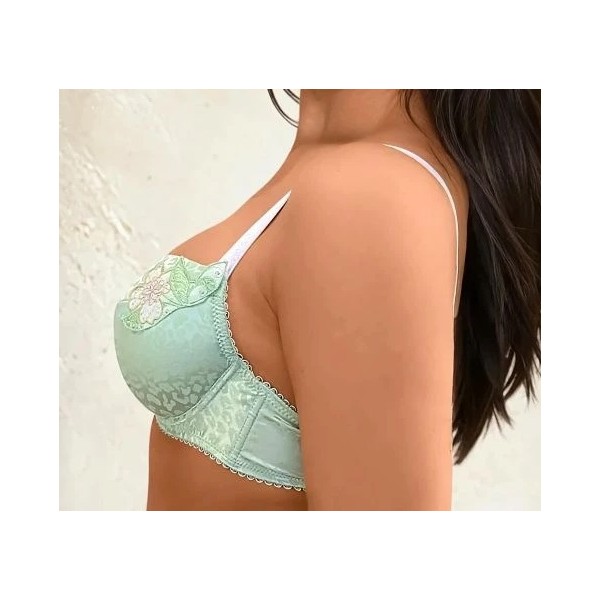 Tendre Satin  soutien gorge  (padded) vert tendre  Grande taille