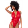 Body string en dentelle rouge