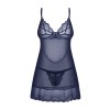 Nuisette et string  Nightly Blue- Bleu