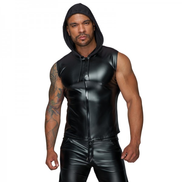 H062 Chemise à capuche avec fermeture éclair à double sens