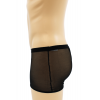Boxer noir semi opaque avec un jeu de résille