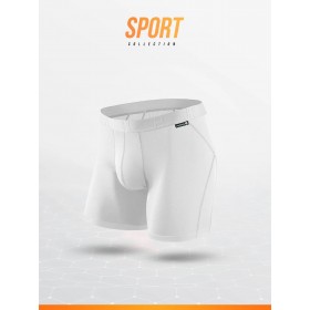 Boxer SPORT blanc de qualité LOIC HENRY