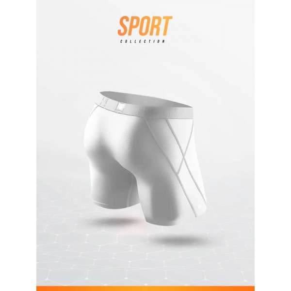 Boxer sport blanc élégance sportive Loïc Henry