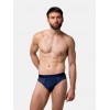 Slip bleu profond imprimé de haute qualité Loïc Henry