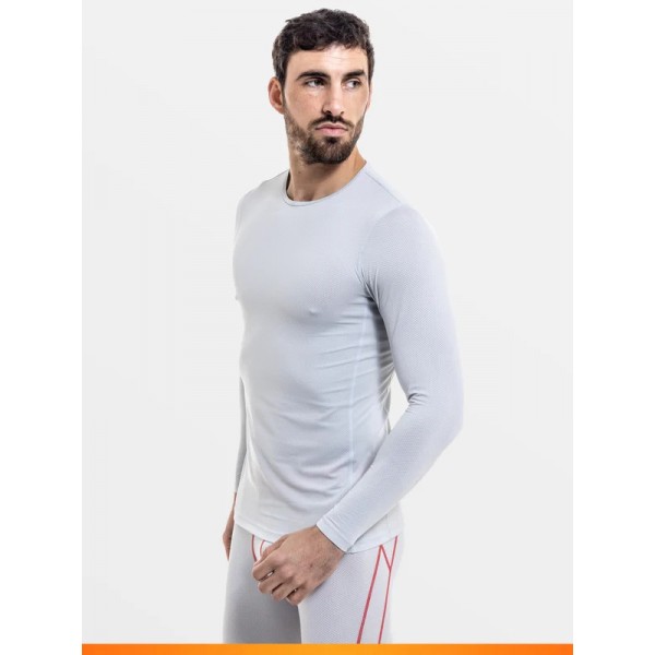 SPORT GREY LONG SLEEVE haut de gamme LOIC HENRY