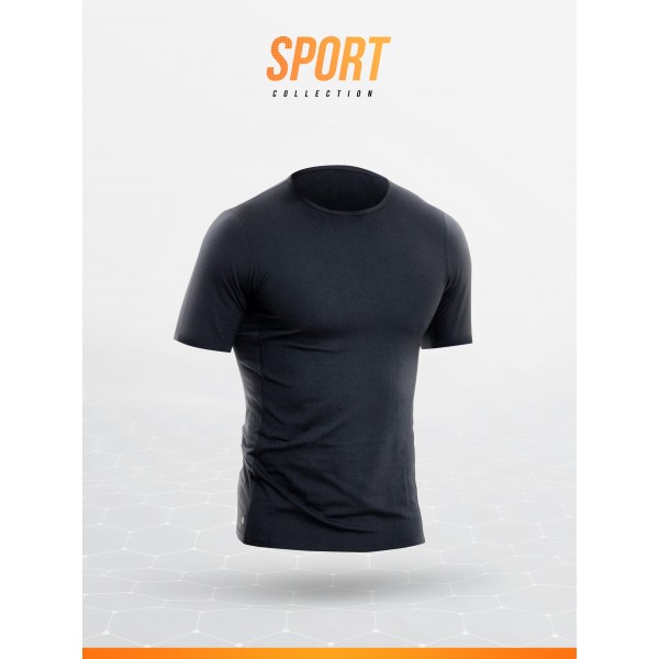 TSHIRT Noir manches courtes haut de gamme LH