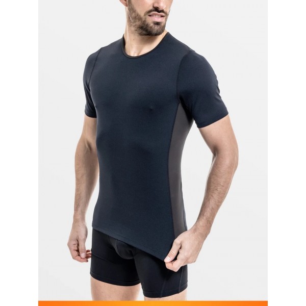 TSHIRT Noir manches courtes haut de gamme LH