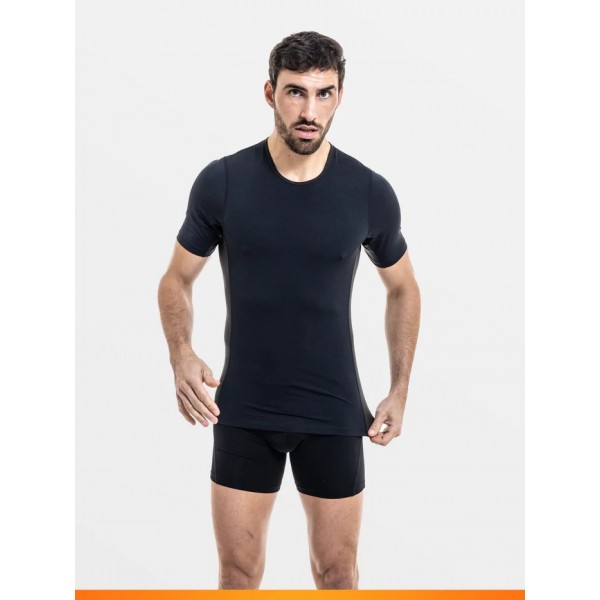 TSHIRT Noir manches courtes haut de gamme LH