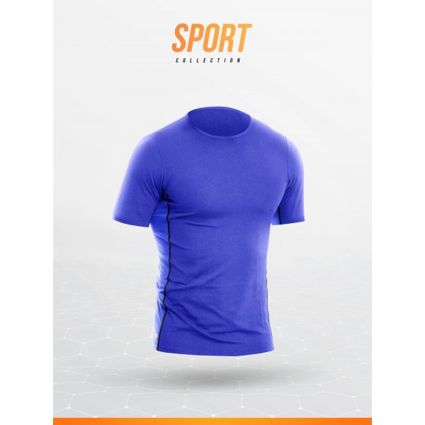 Tshirt ELECTRIC BLUE manches courtes haut de gamme LOIC HENRY