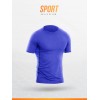 Tshirt ELECTRIC BLUE manches courtes haut de gamme LOIC HENRY