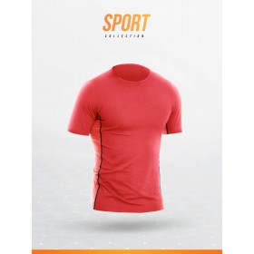Tshirt ROUGE manches courtes haut de gamme LOIC HENRY
