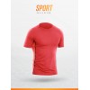 Tshirt ROUGE manches courtes haut de gamme LOIC HENRY