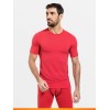Tshirt ROUGE manches courtes haut de gamme Loïc Henry
