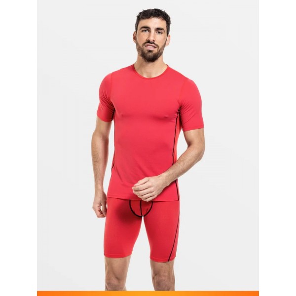 Tshirt ROUGE manches courtes haut de gamme Loïc Henry