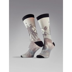 Chaussette biker au design rebelle