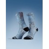 Chaussette audacieuse imprimée skull bleu