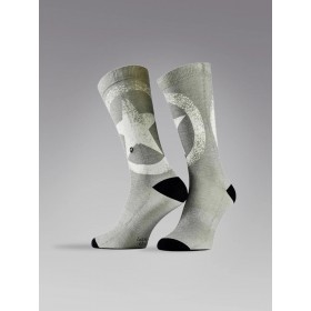Chaussettes kaki star au motif militaire audacieux
