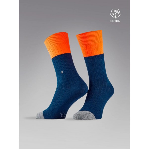 chaussette colorblock homme, chaussette originale