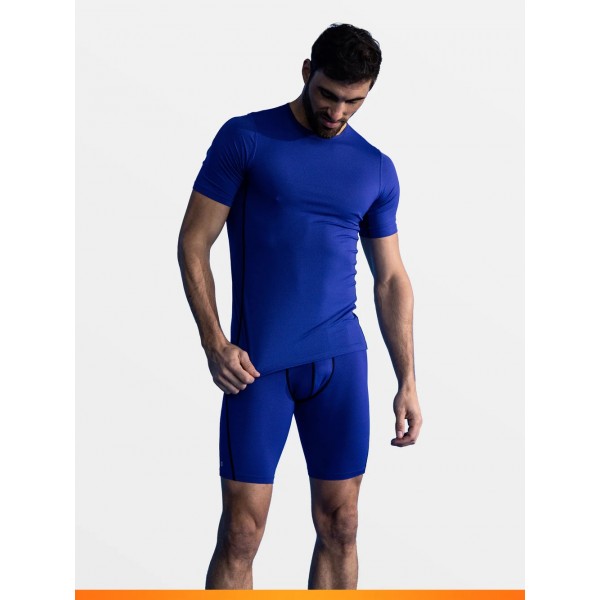 SPORT boxer long ROYAL BLUE  haut de gamme LOIC HENRY